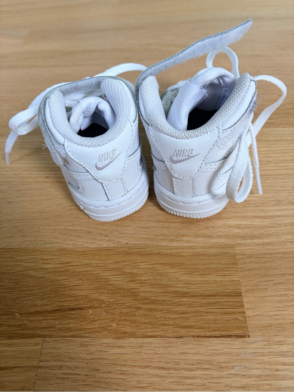 Nike Court Borough Mid 2 White High Top Sneakers Baby Toddler Size 4C - Picture 6 of 7